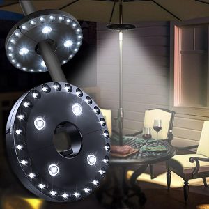 2-w-1 lampa LED do parasola | BRELLAGLO