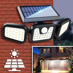 Potrójna lampa solarna z czujnikiem ruchu | SENSBEAM
